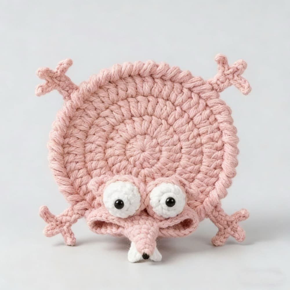 Crochet Creature Coaster